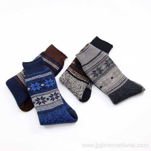 High quality fleece thickened men's long socks